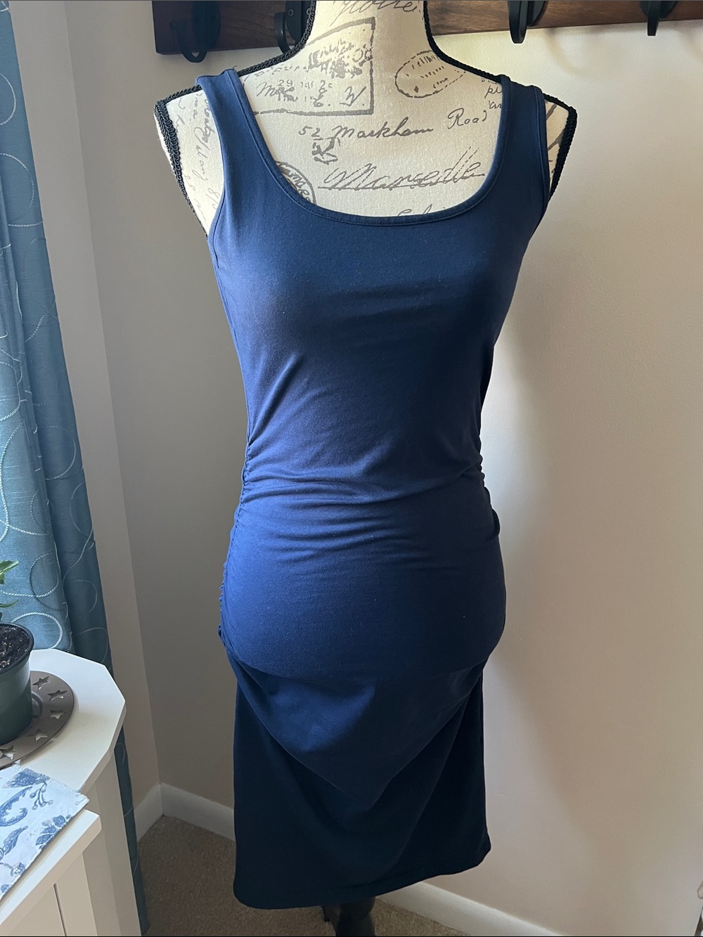 Navy Scoop Neck Tank Dress -like new!!